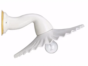 VENTAGLIO - Porcelain wall light with fixed arm by GI Gambarelli - view 2